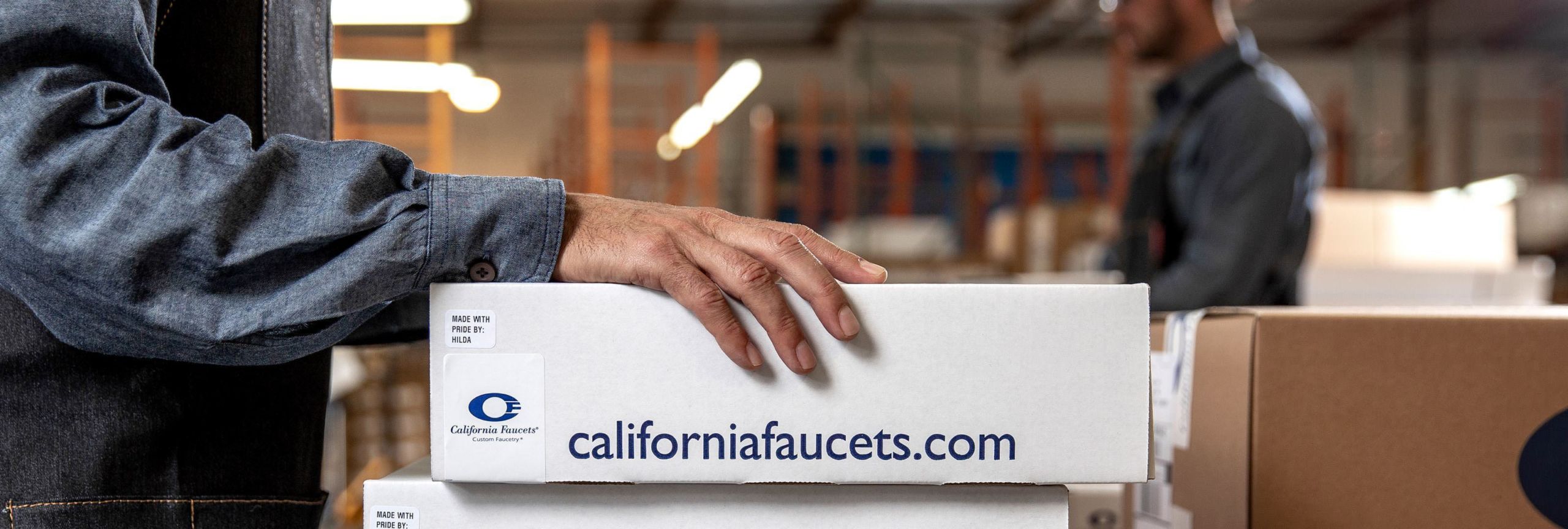 California Faucets Box ready to ship